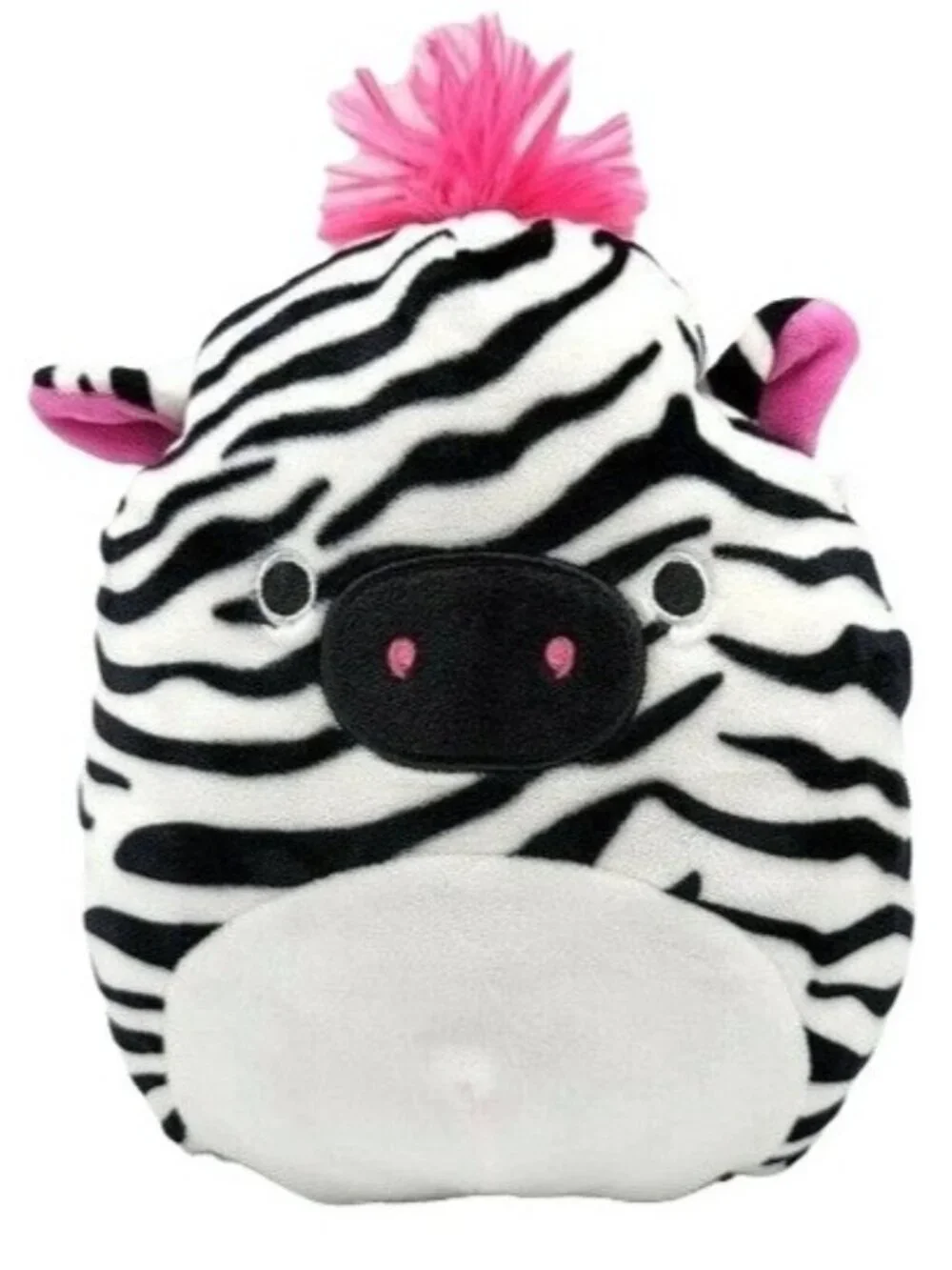 Squishmallows Tracey Mohawk Zebra Plush Black White 8